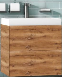 Подвесная тумба под раковину Art&Max Verona Push 60см дуб кельтик AM-Verona-Push-600-2C-SO-RK